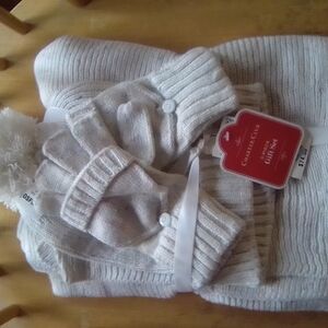 Cozy Knit Sweater and Mittens Set
